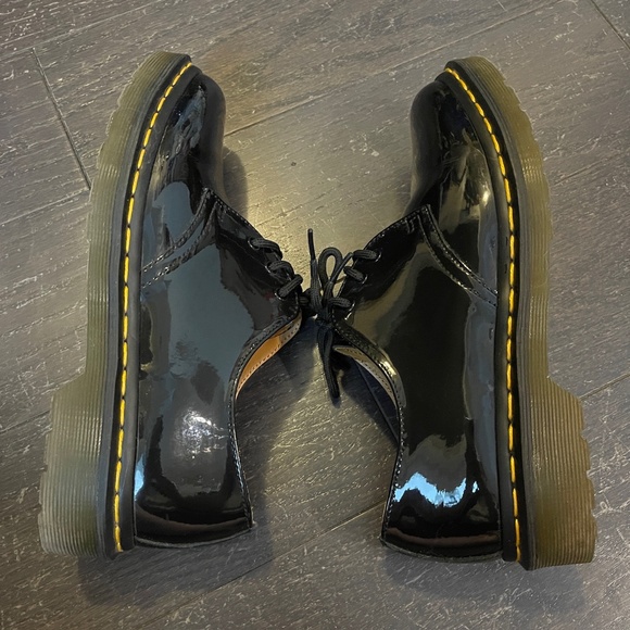 Dr. Martens women 1461 Black Patent Leather Oxford Shoes US 8/EU 39 - Picture 8 of 11